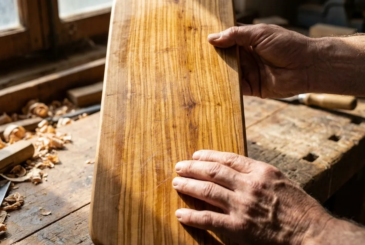Close-up of the craft process